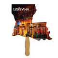 Louisiana State Fast Fan w/ Wooden Handle & Front Imprint (1 Day)